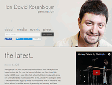 Tablet Screenshot of iandavidrosenbaum.com